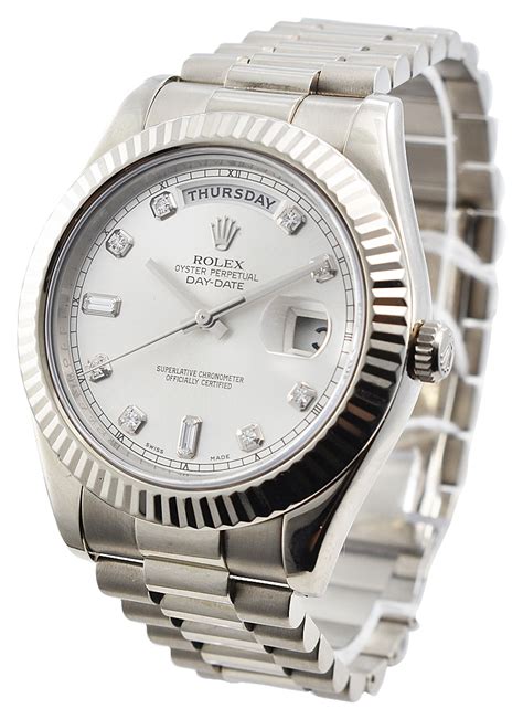 rolex president white gold 41mm price|used Rolex presidential 41mm.